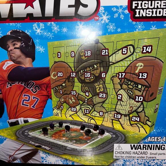 TeenyMates Collectable MLB baseball Advent Calendar. 24 Figures, puzzle  NEW - Picture 5 of 5